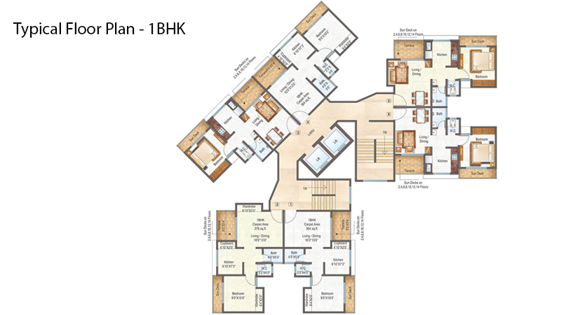 Raunak City Floor Plan