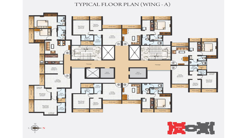 Raunak Residency Floor Plan