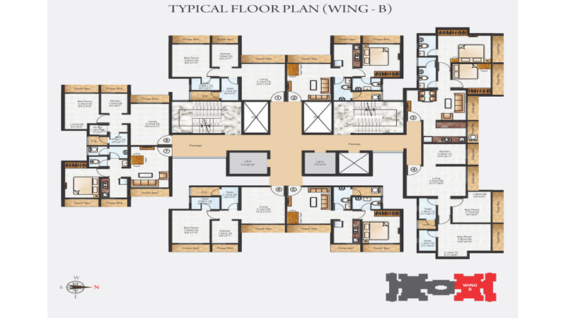 Raunak Residency Floor Plan