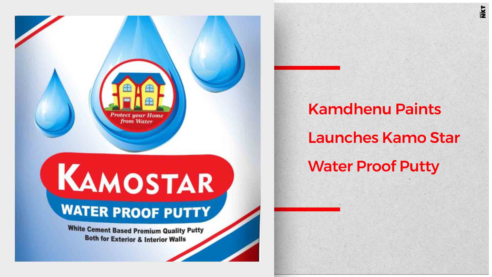 Kamdhenu paints launched ‘Kamo Star Water Proof Putty’ for interior and