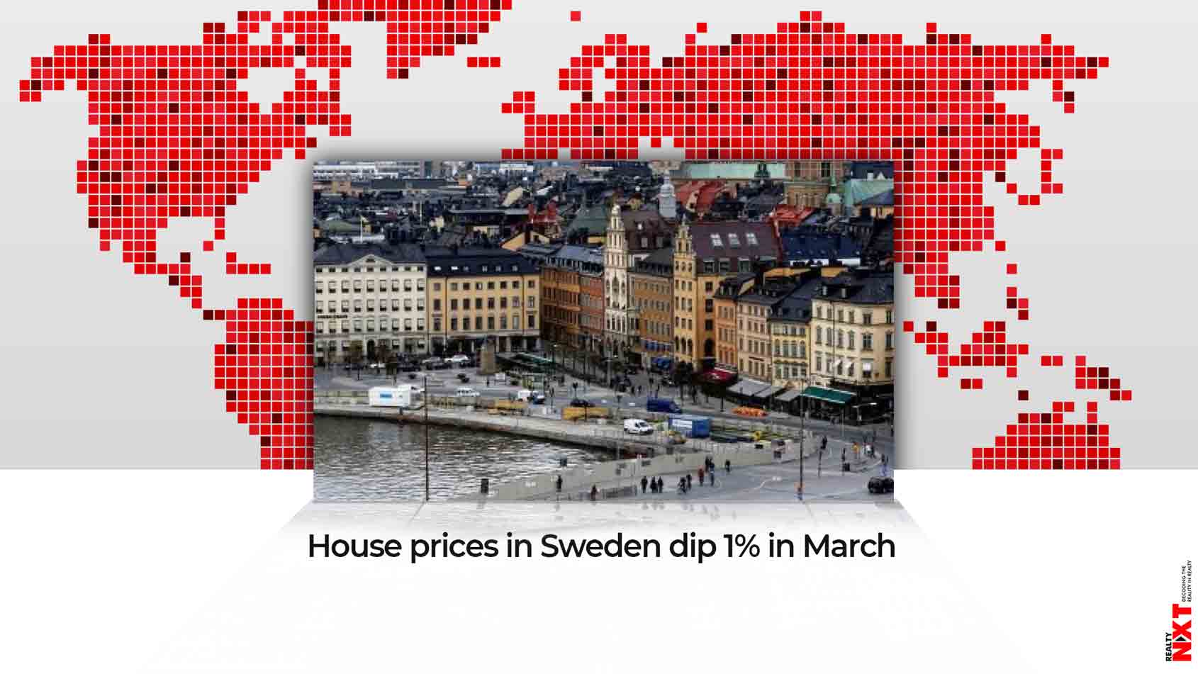 The average price of Swedish homes fell 1 percent in the three months